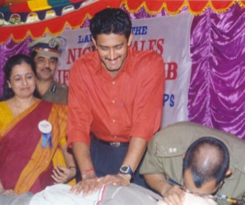 Anil Kumble at the launch of the Nightingales Lifesaving Services